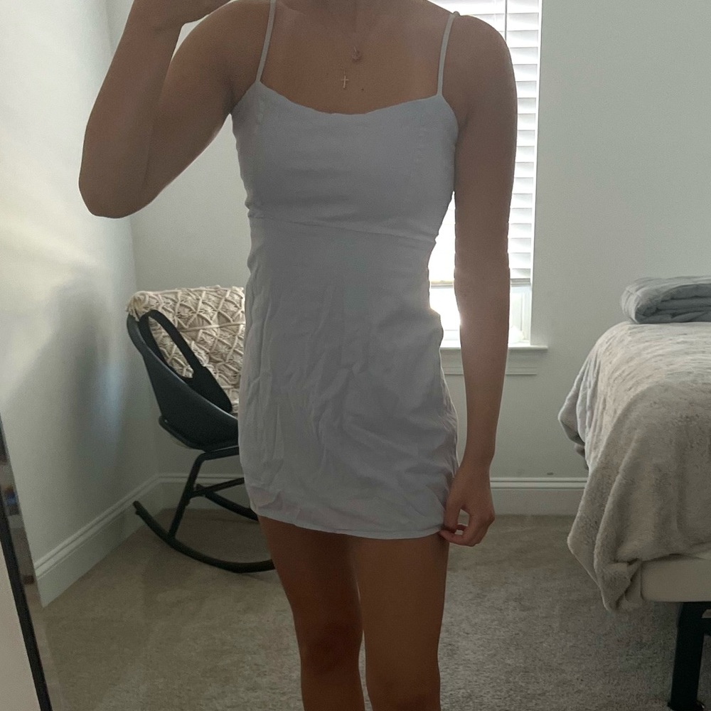 BRANDY MELVILLE LIGHT BLUE/PURPLE SUMMER DRESS